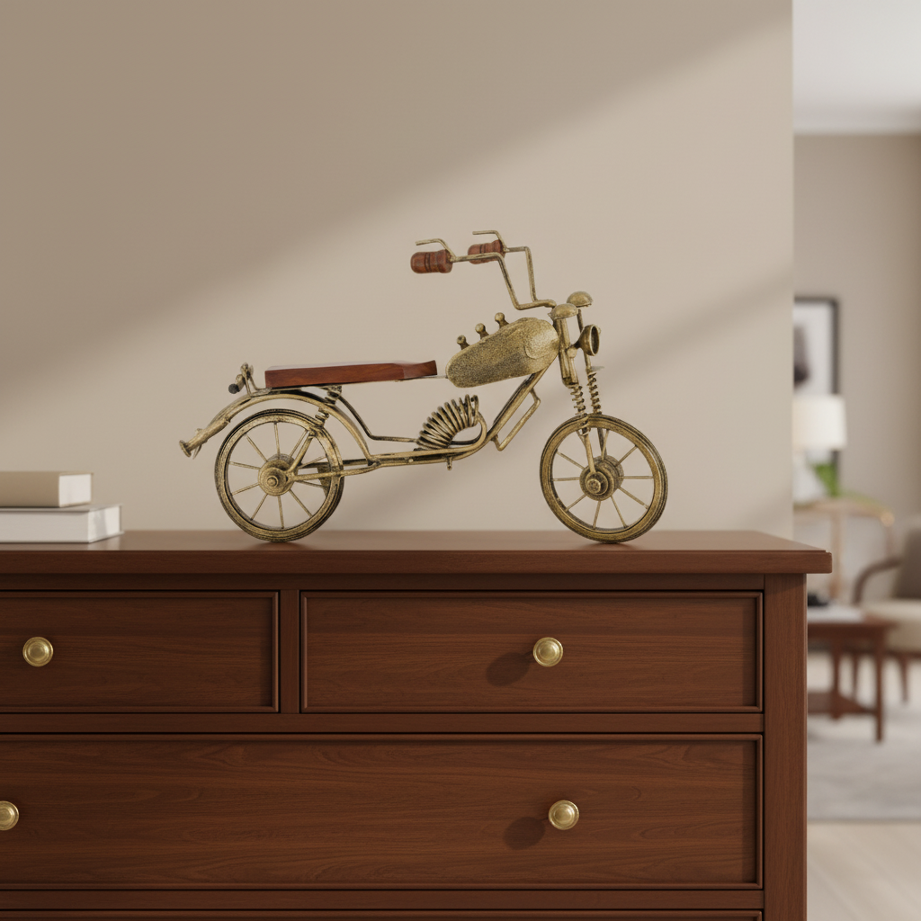 Motorradstatue