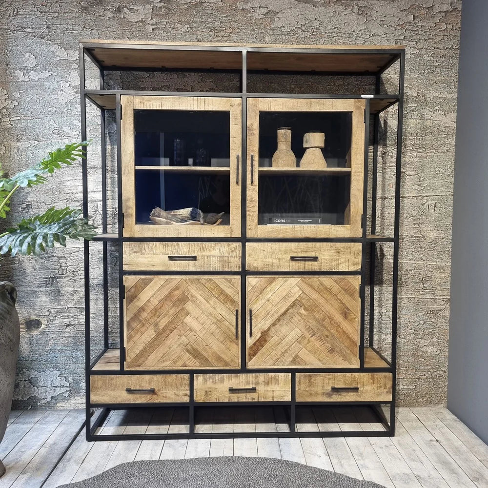 Vitrinekast Jax Naturel