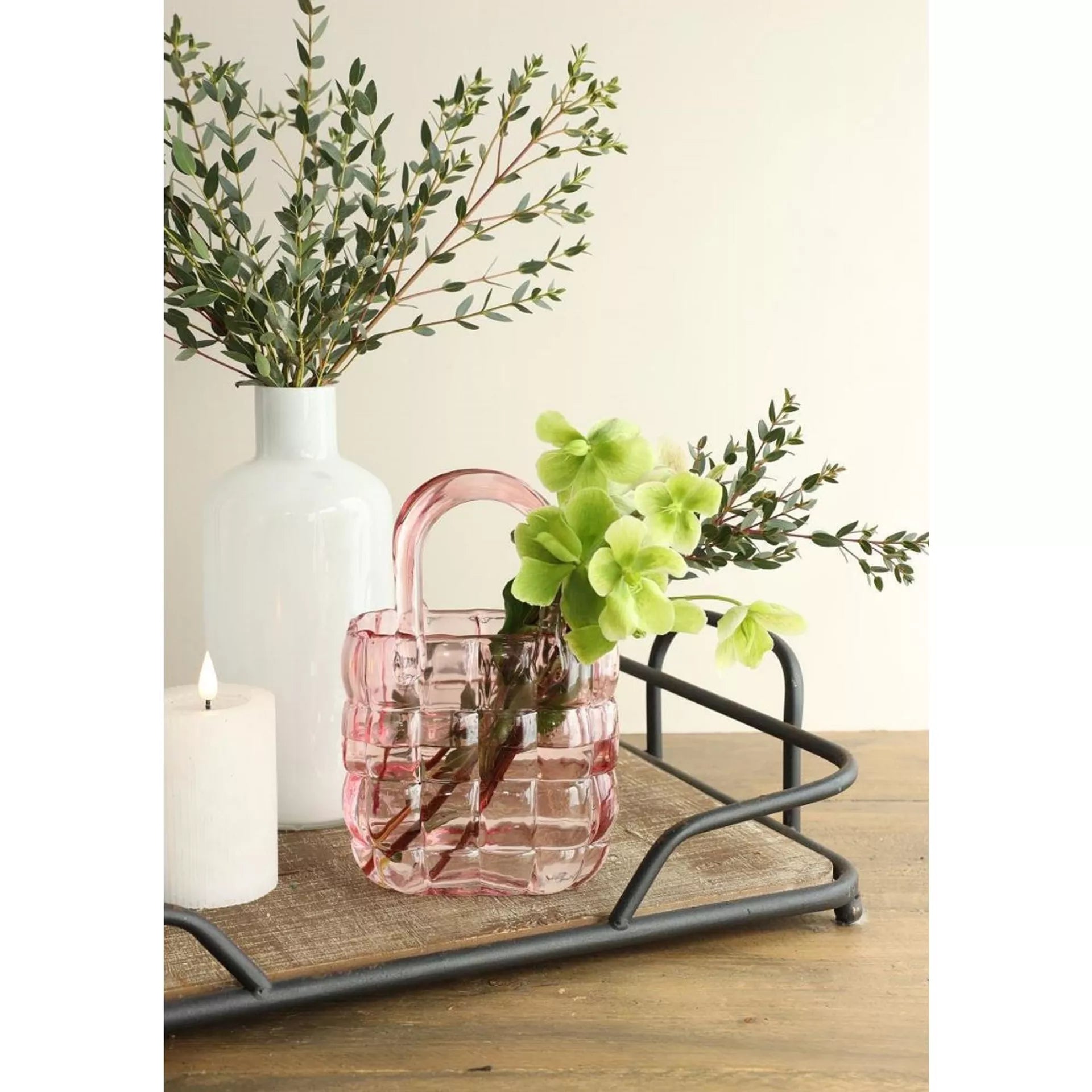 Vase handbag pink