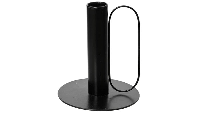 Kandelaar ijzer - zwart