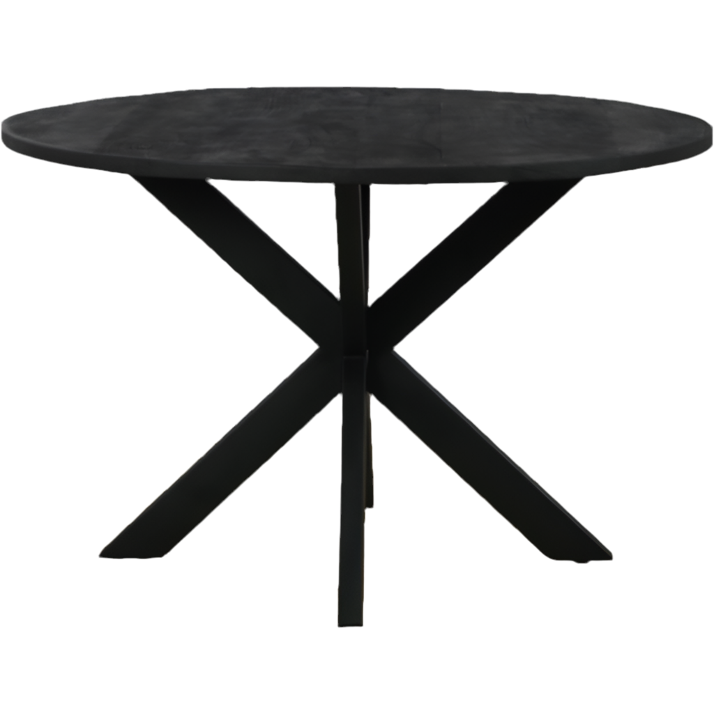 Eettafel rond zwart