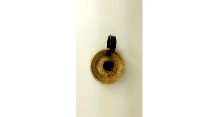Candlestick sconce mango wood
