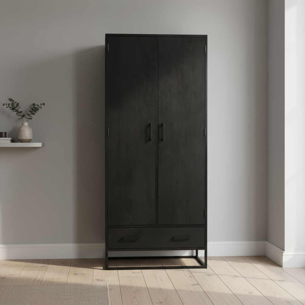 Bob kabinet 90 cm zwart