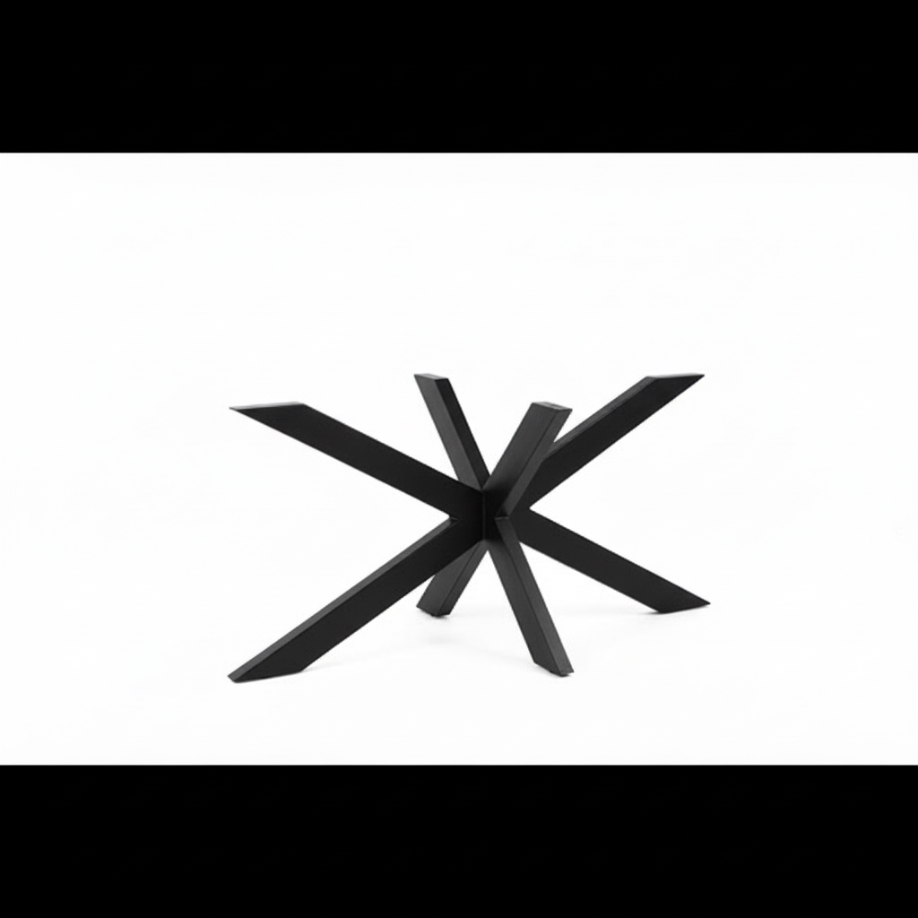 Eettafel ovaal zwart