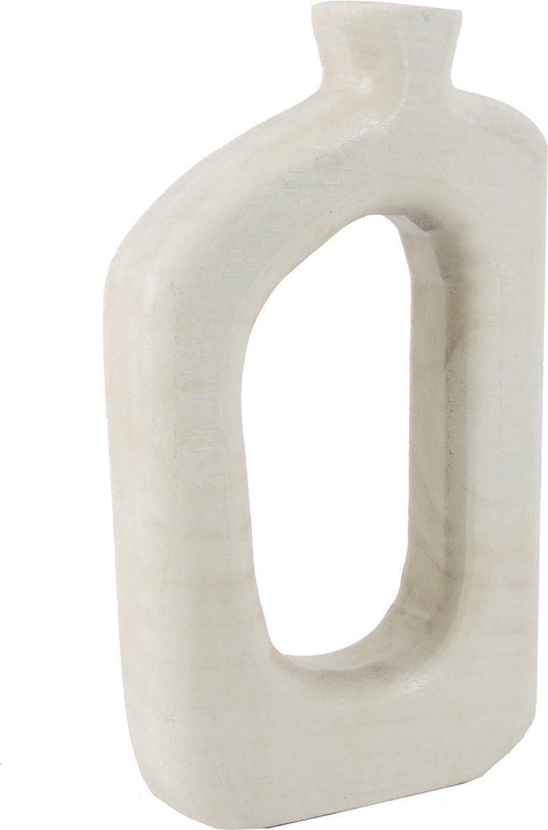 Wooden donut vase straight