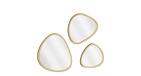 Jurre spiegel goud 3 stuks