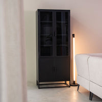 Hoge vitrinekast Level