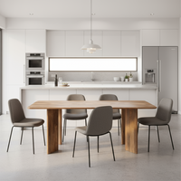 Eettafel Jade recht bruin