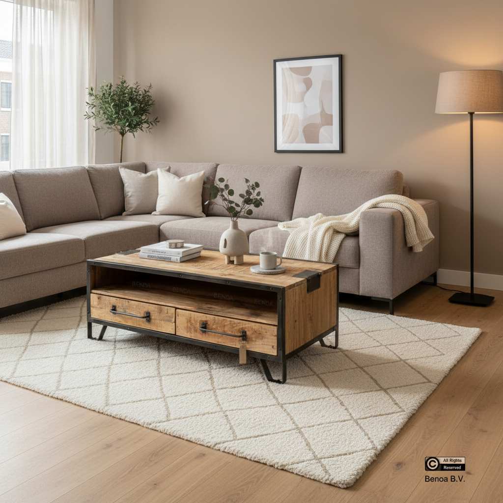 Industrieller Couchtisch