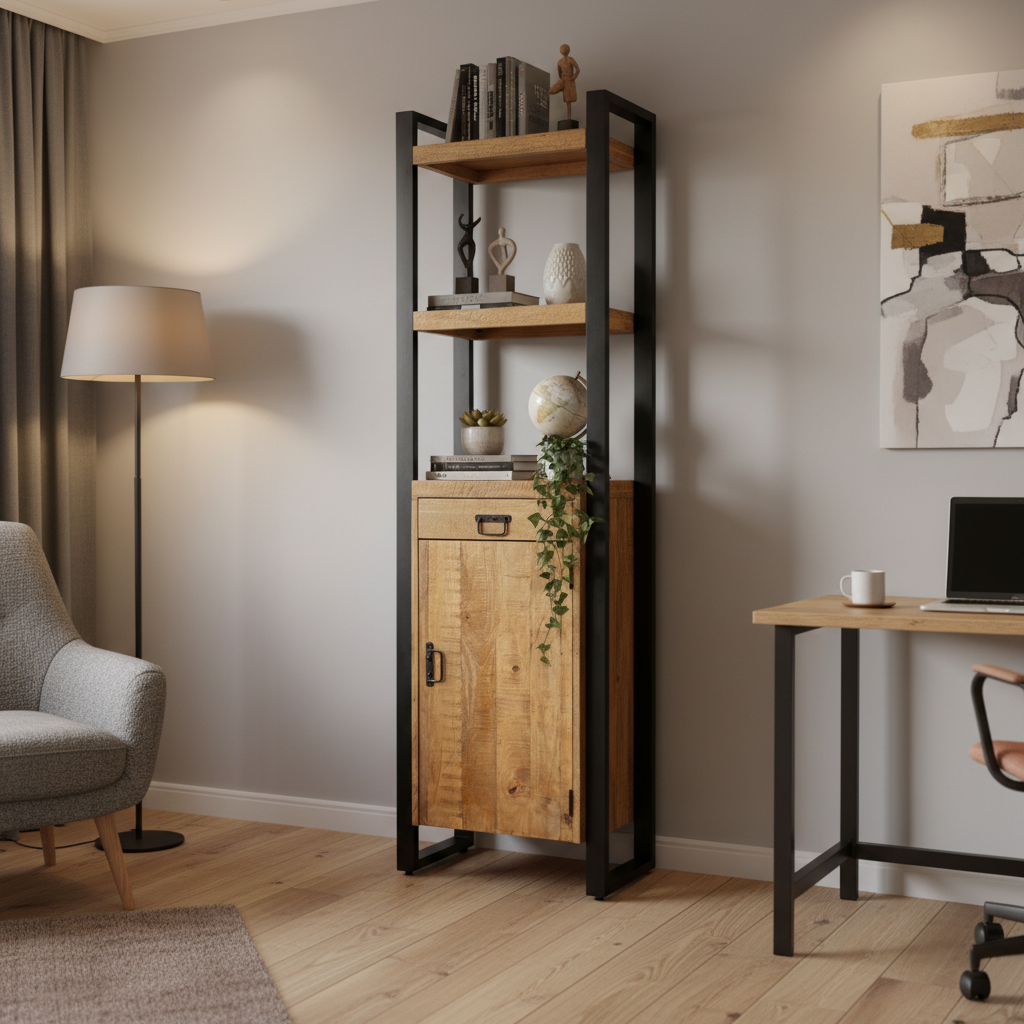 Boekenkast Britt lade+deur