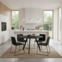 Eettafel Rond Berlin Zwart