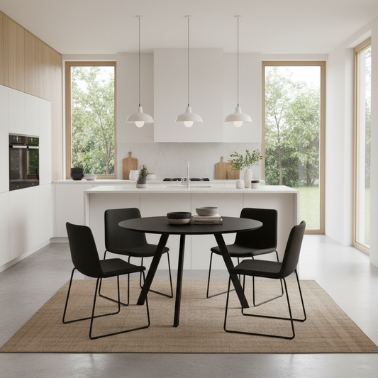 Eettafel Rond Berlin Zwart