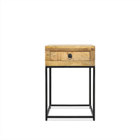 Nachtkastje met Metaal Frame Mango