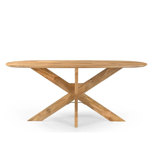 Eettafel Deens Runa + houten onderstel