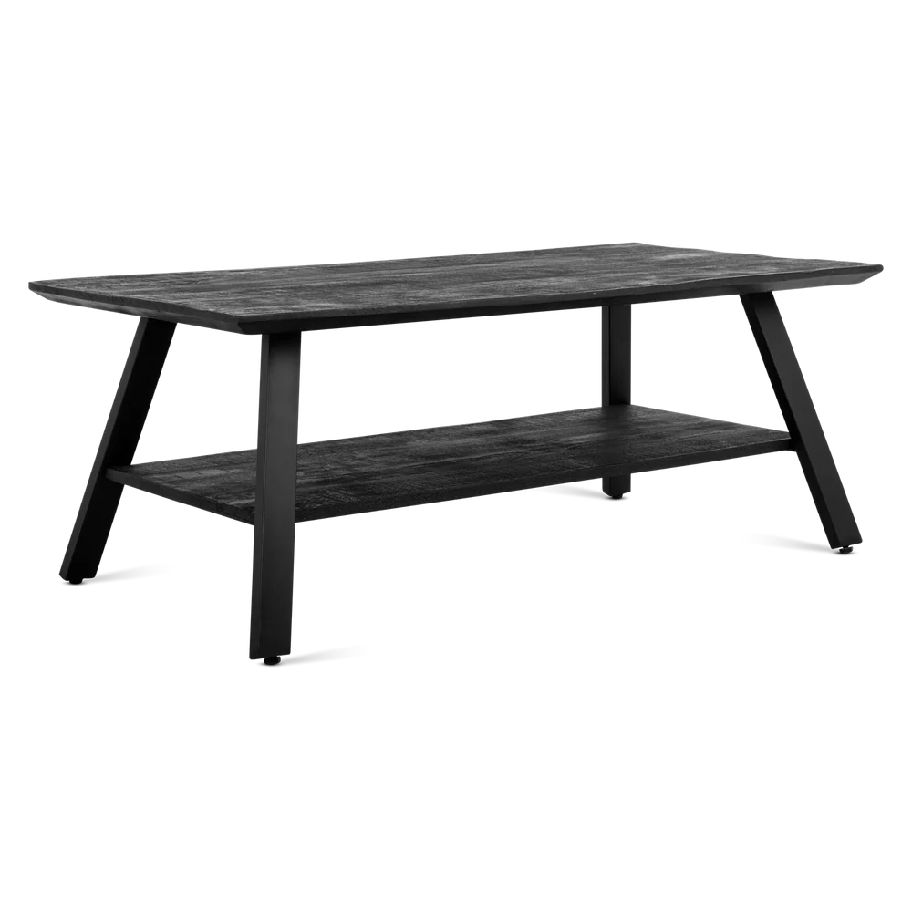 Salontafel Berlin Zwart met vak