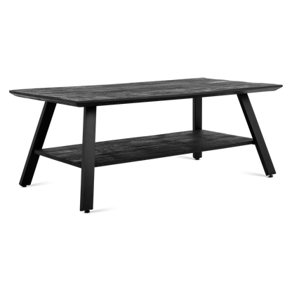 Salontafel Berlin Zwart met vak