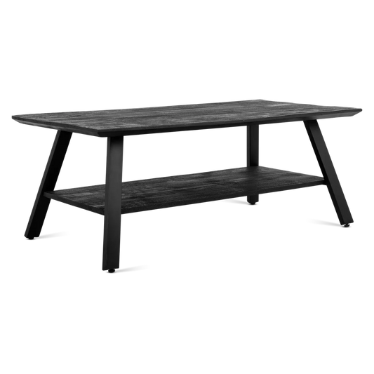 Salontafel Berlin Zwart met vak