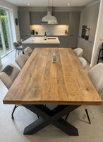 Eettafel recht bokki mangohout