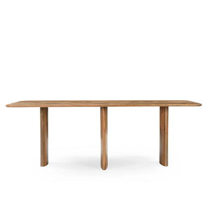 Eettafel Jade recht bruin