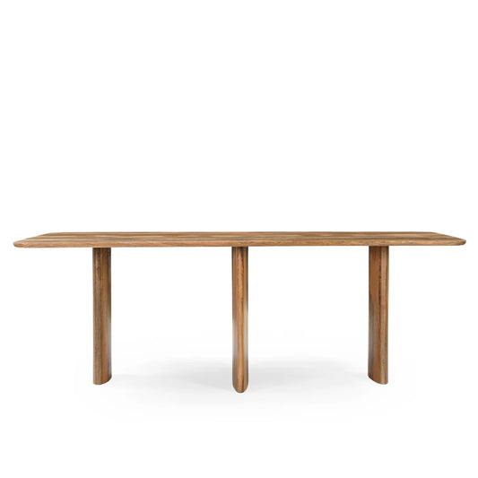 Eettafel Jade recht bruin