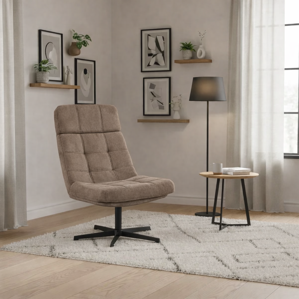 Draaifauteuil Alvar Taupe