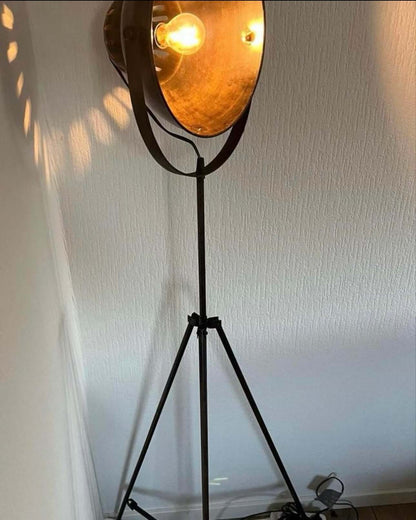 Industriële stalen lamp 160 cm