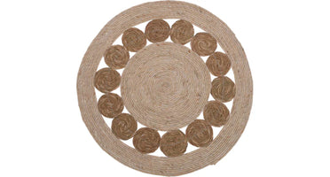 Vloerkleed gevlochten rond OP=OP