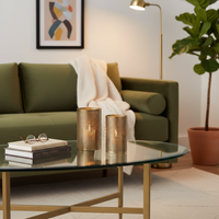 Set kaarsenhouder goud