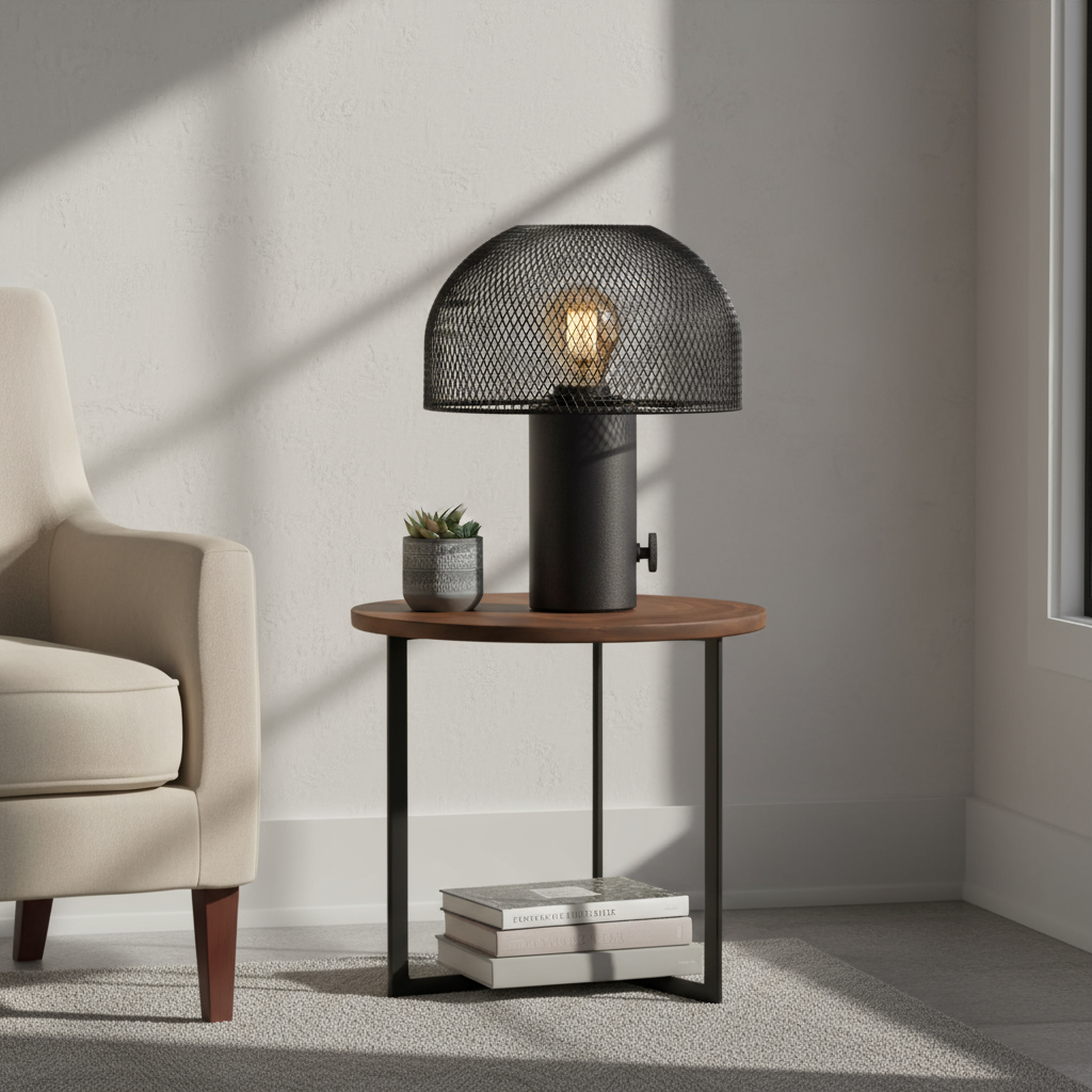 Tafellamp Fungo zwart
