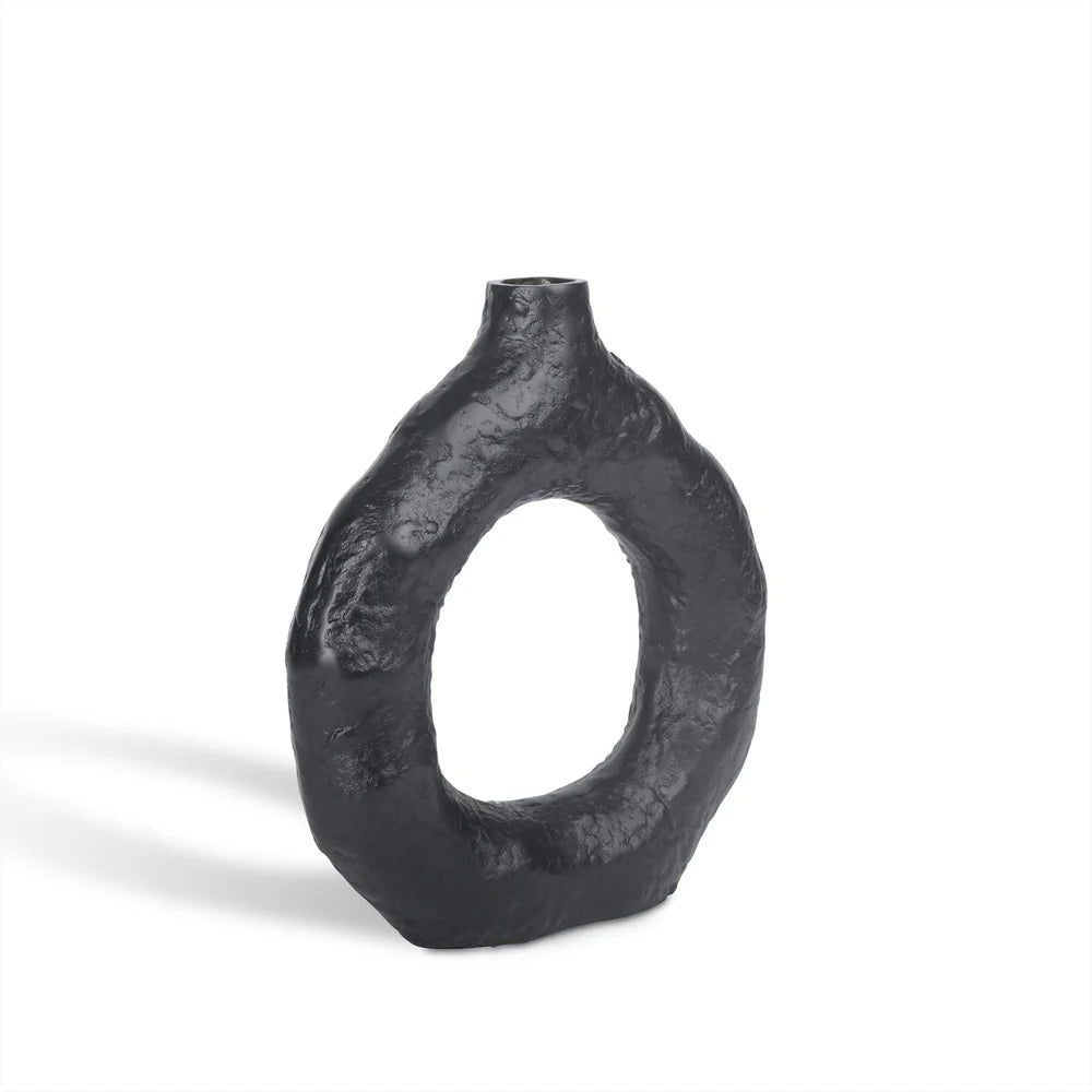 Vase Round Black