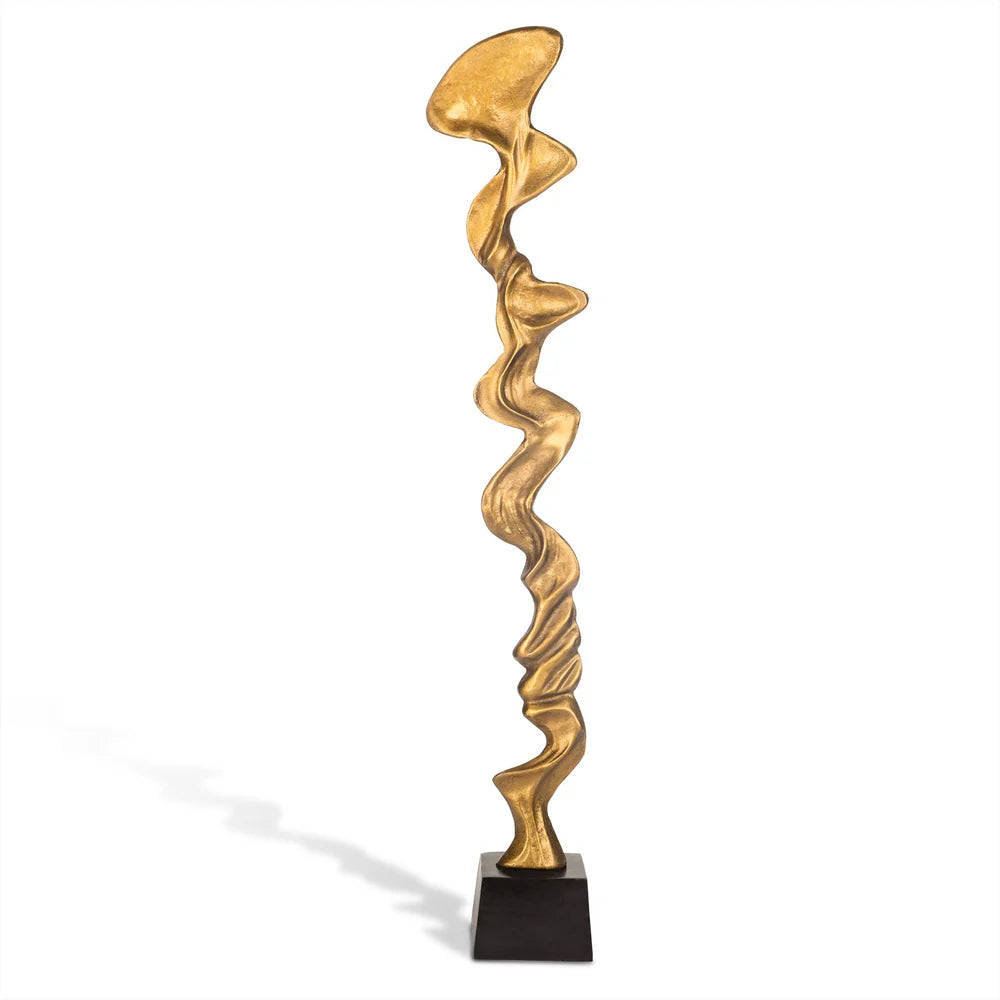 Organisch sculptuur goud