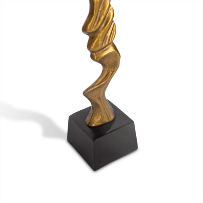 Organisch sculptuur goud