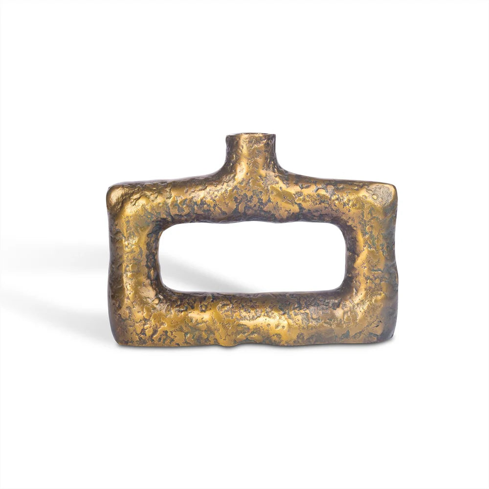 Vase Rectangular Gold