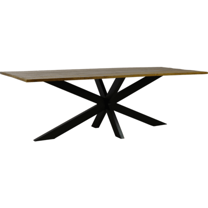 Eettafel recht mangohout