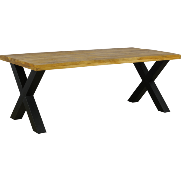 Eettafel recht bokki mangohout