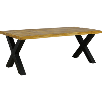 Eettafel recht bokki mangohout