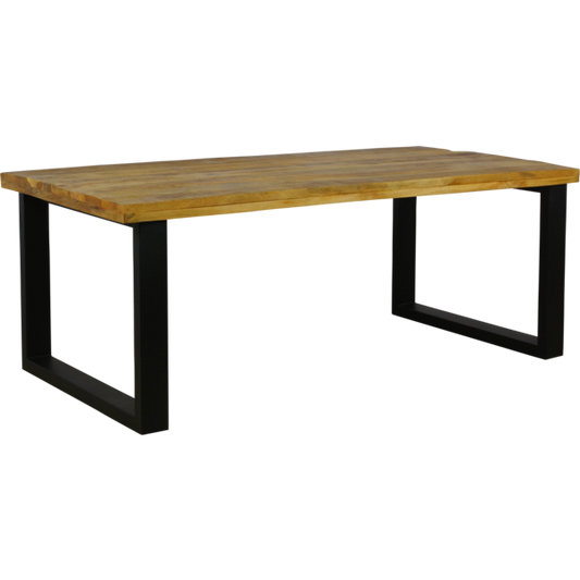 Eettafel recht bokki mangohout