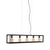 Hanglamp Tetto 120x20x141 cm Zwart Metaal