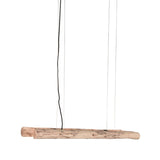 Hanglamp Woody 100x20x150 cm Naturel Hout | Zwart Metaal