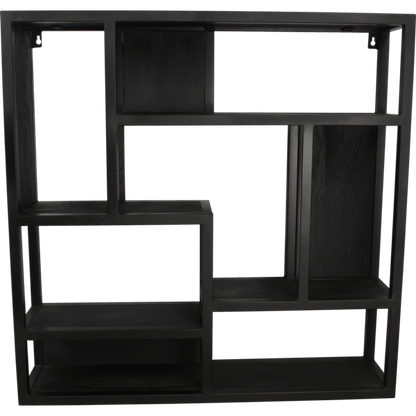 Dex wandrek 75 cm vierkant zwart