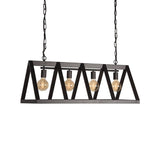 Hanglamp Roof 95x35x38 cm Zwart Staal