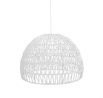 Hanglamp Rope 50x50x30 cm | L Wit Katoen