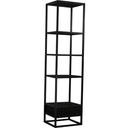 Dex boekenkast 1 lade zwart