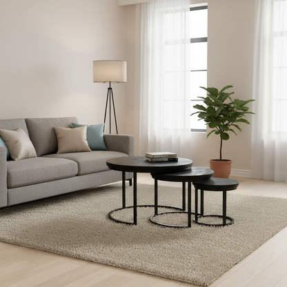 Salontafelset 3-delig  Quin Zwart