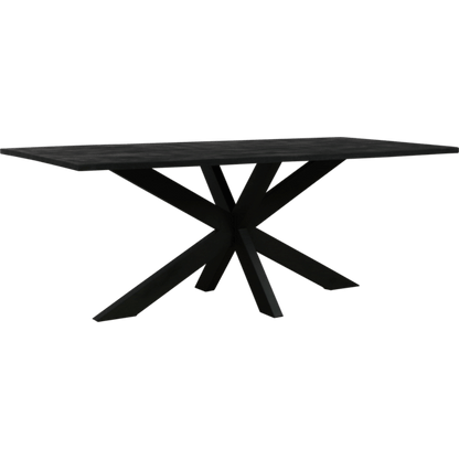 Eettafel zwart recht