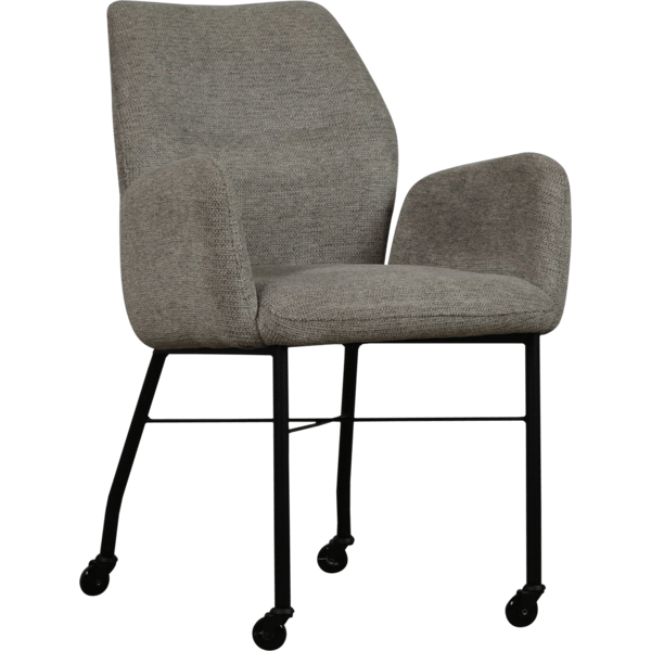 Eetkamerstoel Juul met wieltjes