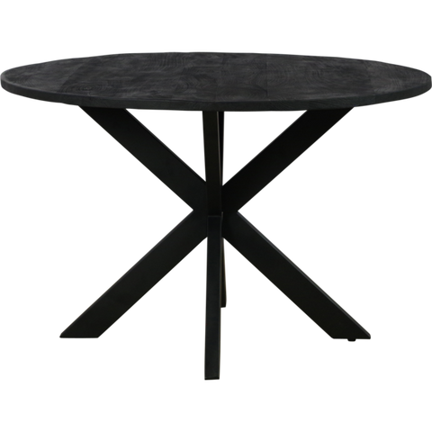 Eettafel rond zwart