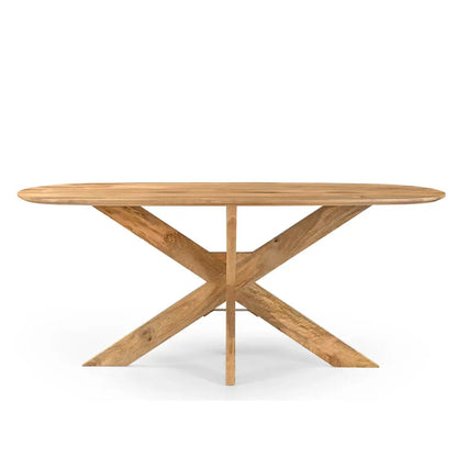 Eettafel Deens Runa + houten onderstel