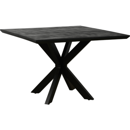 Eettafel vierkant zwart 110x110