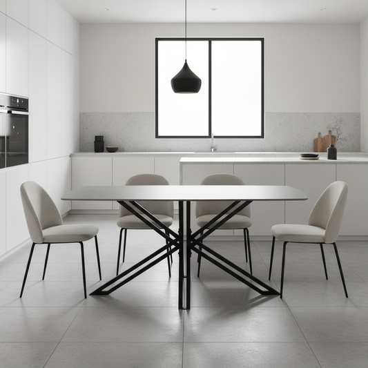 Eettafel Yana recht steen